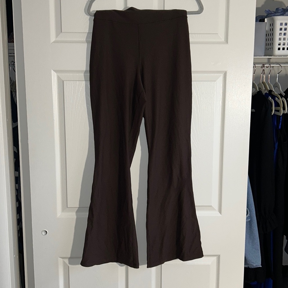 Chocolate brown old navy flare leggings